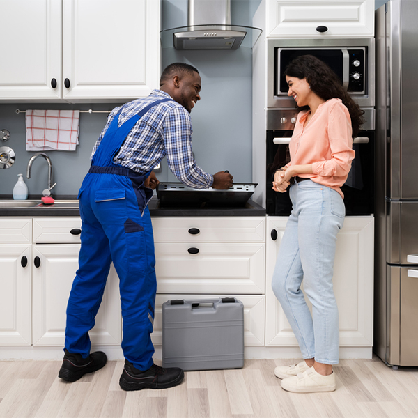 what kind of warranty do you offer on your cooktop repair services in Farmersville Station